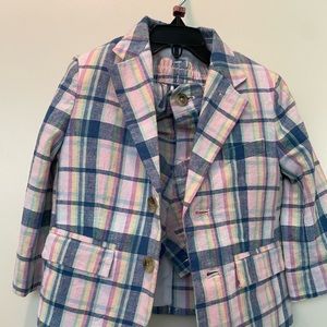 Kids for boy set shorts and jacket and white shirt